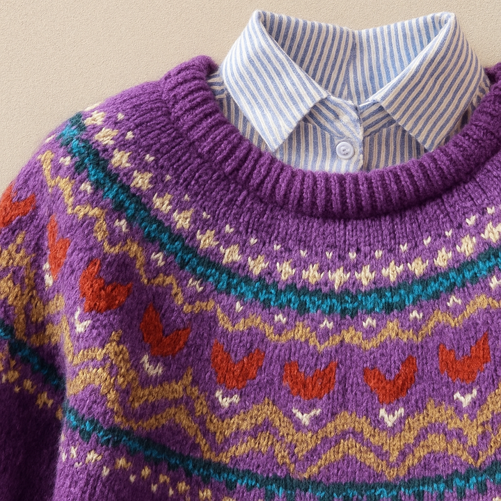 Madeline – Fair Isle Knit Sweater