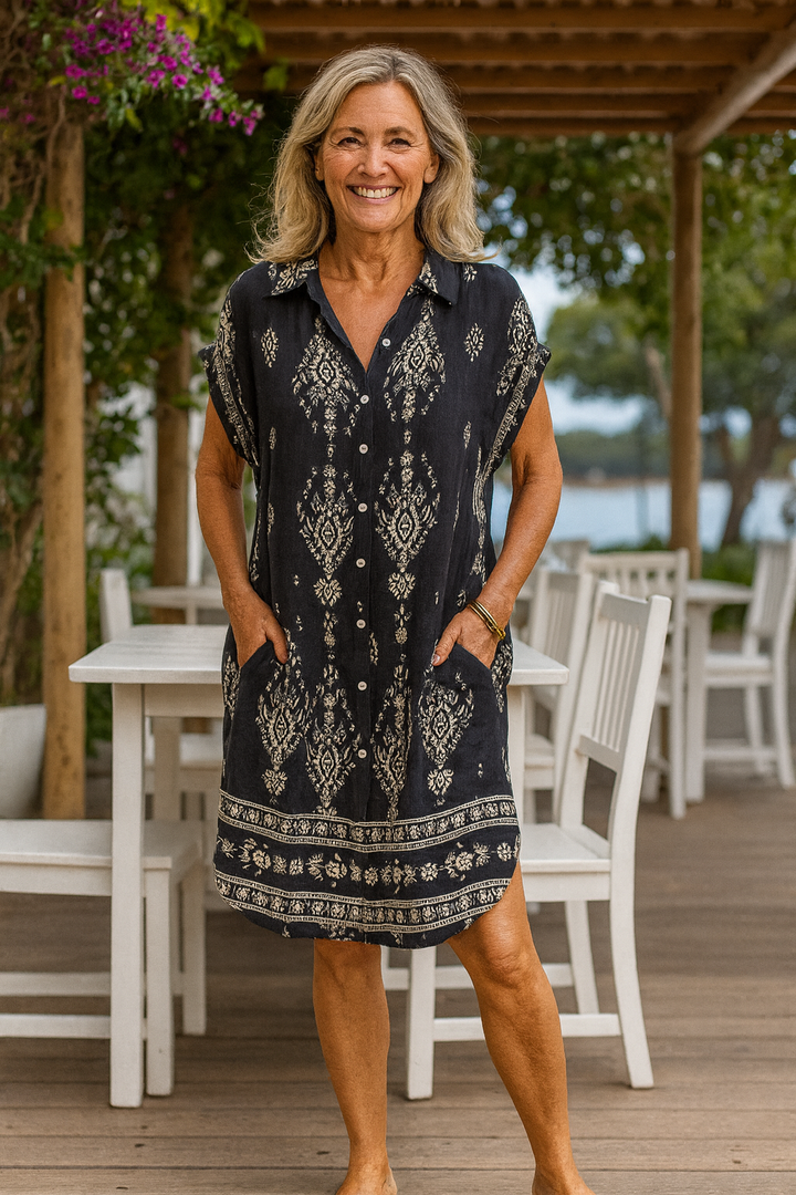 Arielle | Boho Dress ( Cotton-Linen )