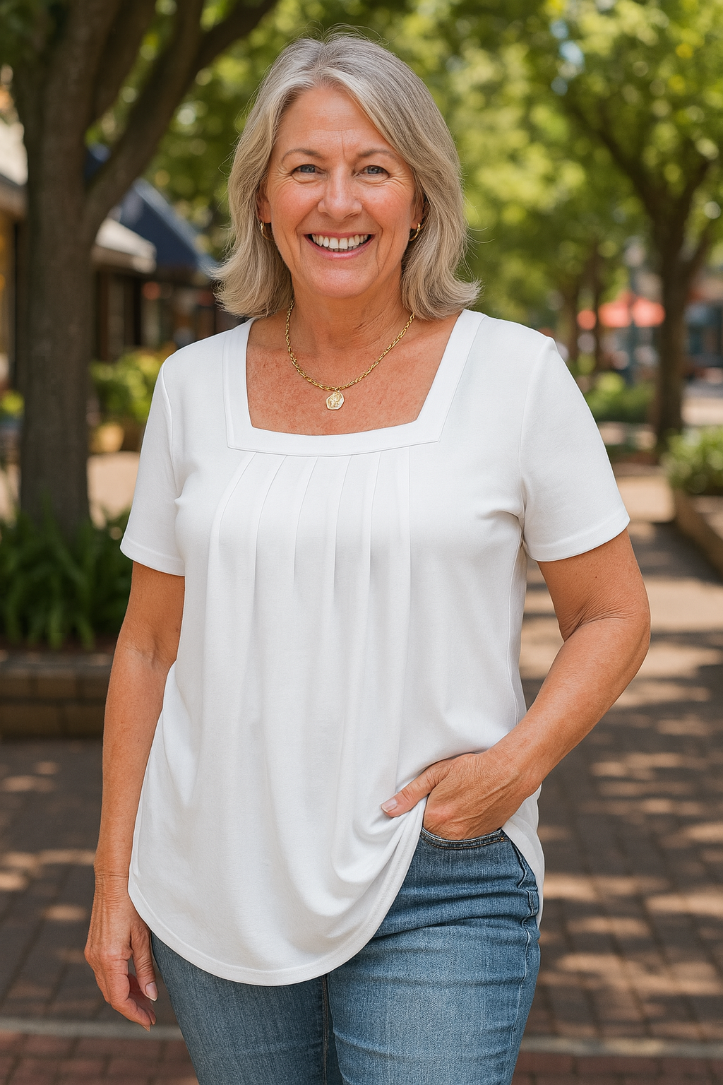 Kerry | Pleated Comfort Top - Everyday Confidence