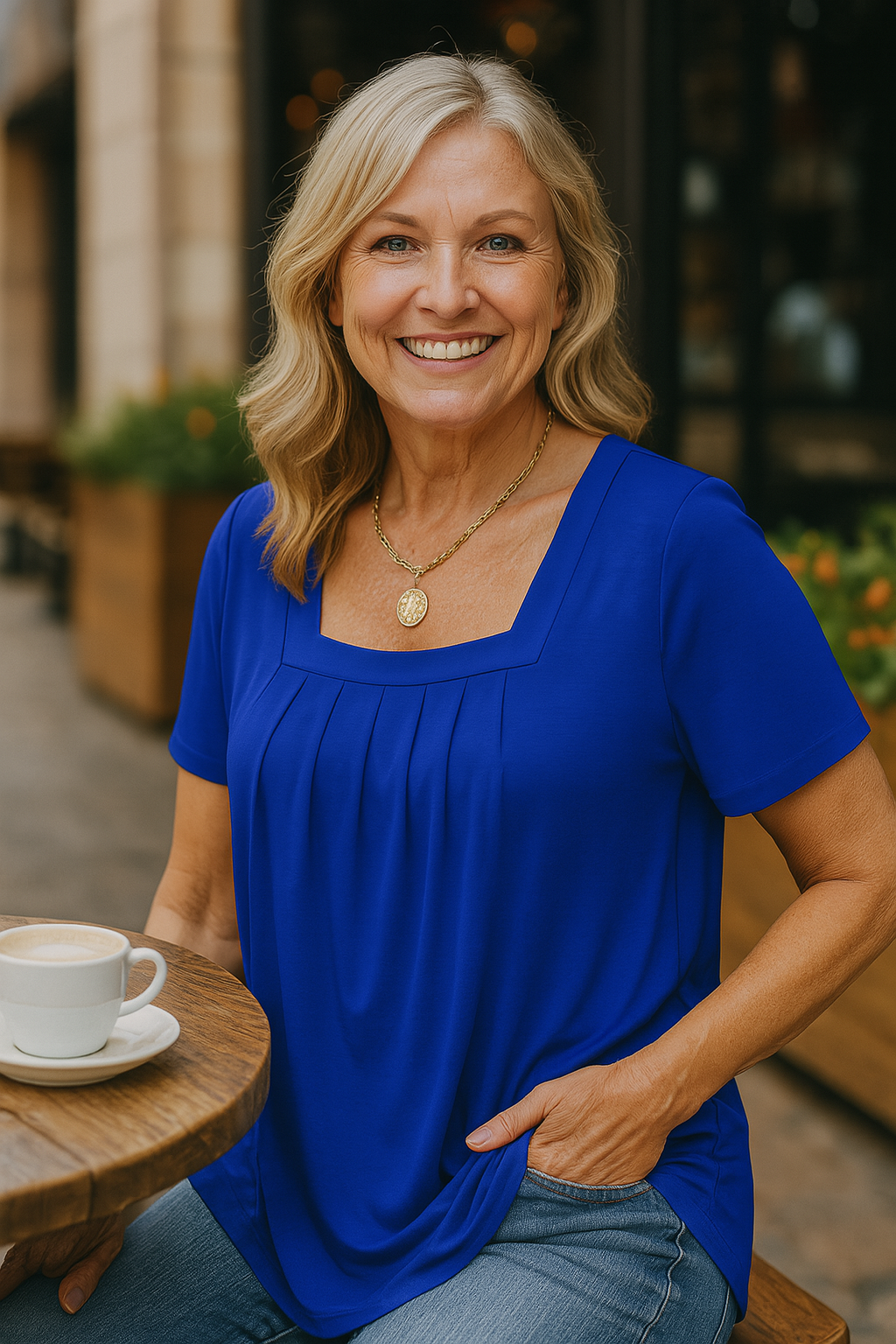 Kerry | Pleated Comfort Top - Everyday Confidence