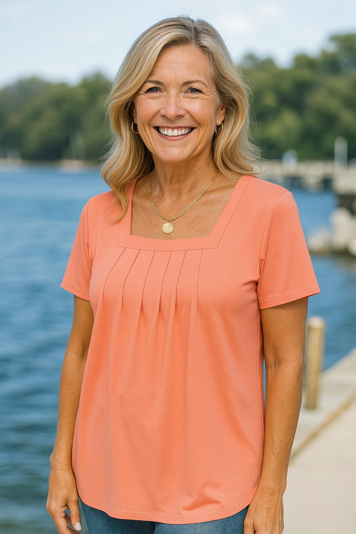 Kerry | Pleated Comfort Top - Everyday Confidence