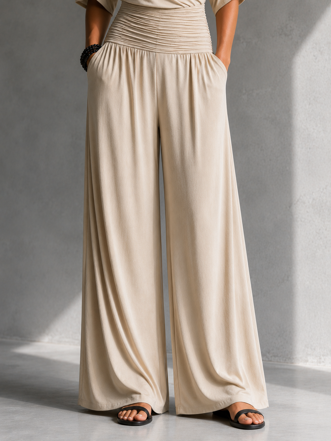Rachelle – Wide-Leg Wrap-Front Jumpsuit