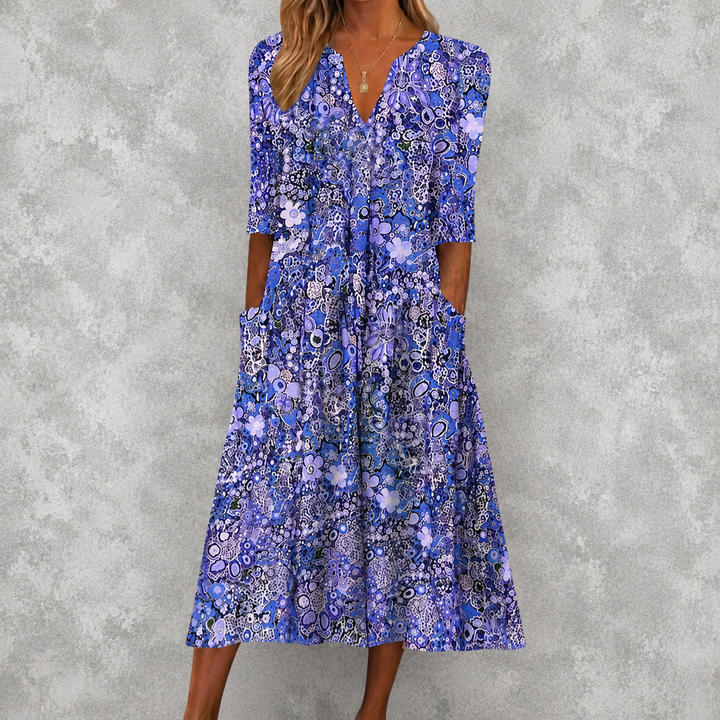 Evelyn | Graceful Midi Dress With Pockets