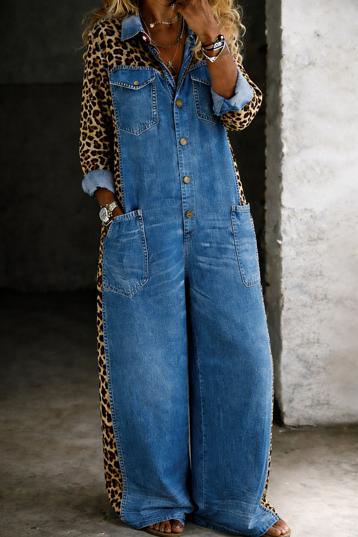 Violet | One-Piece Denim Jumpsuit