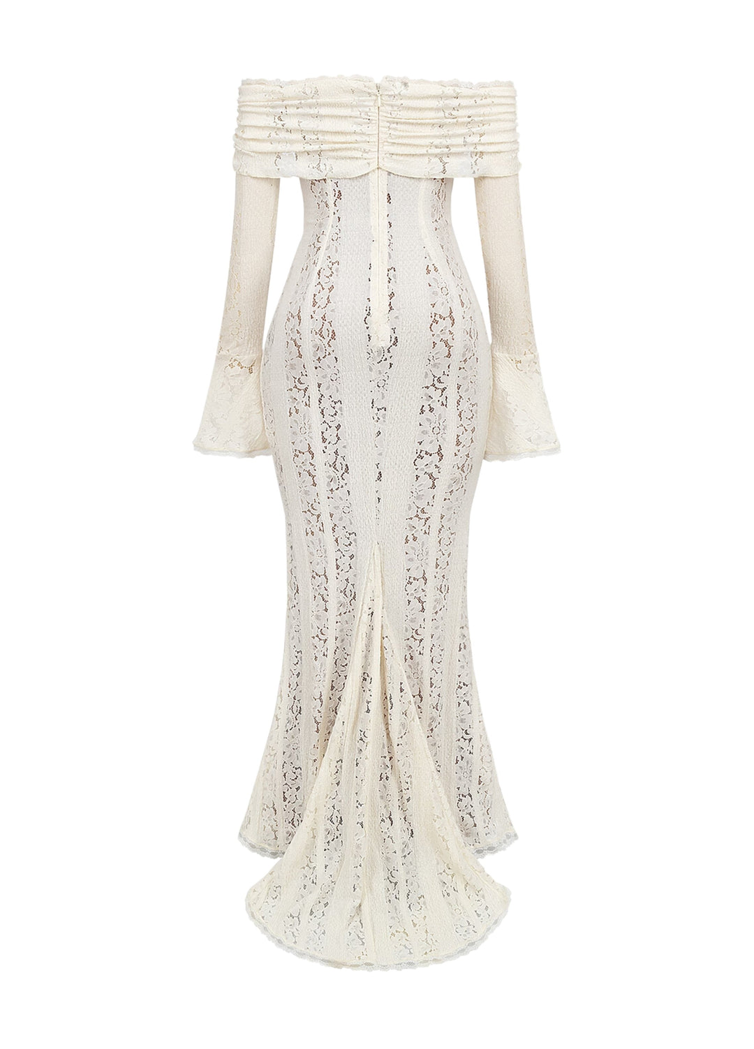 Zorah | Lace Maxi Dress – White