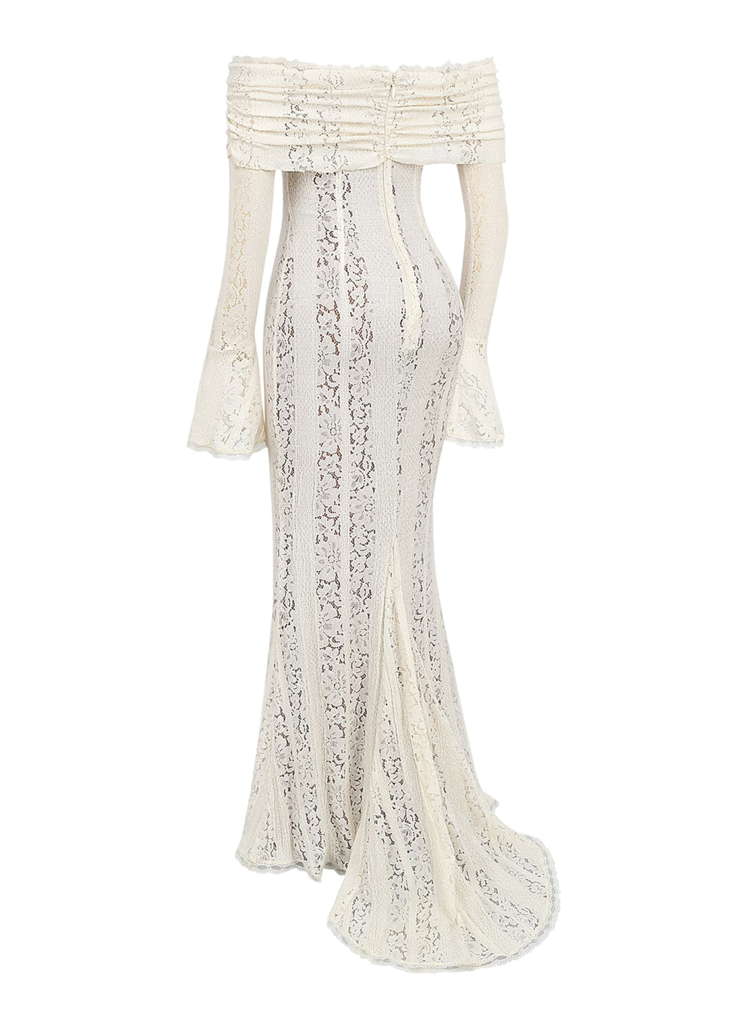 Zorah | Lace Maxi Dress – White