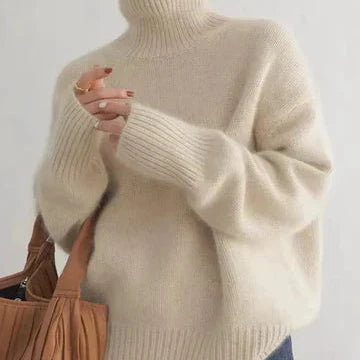 Merle – Oversized Turtleneck Knit Sweater