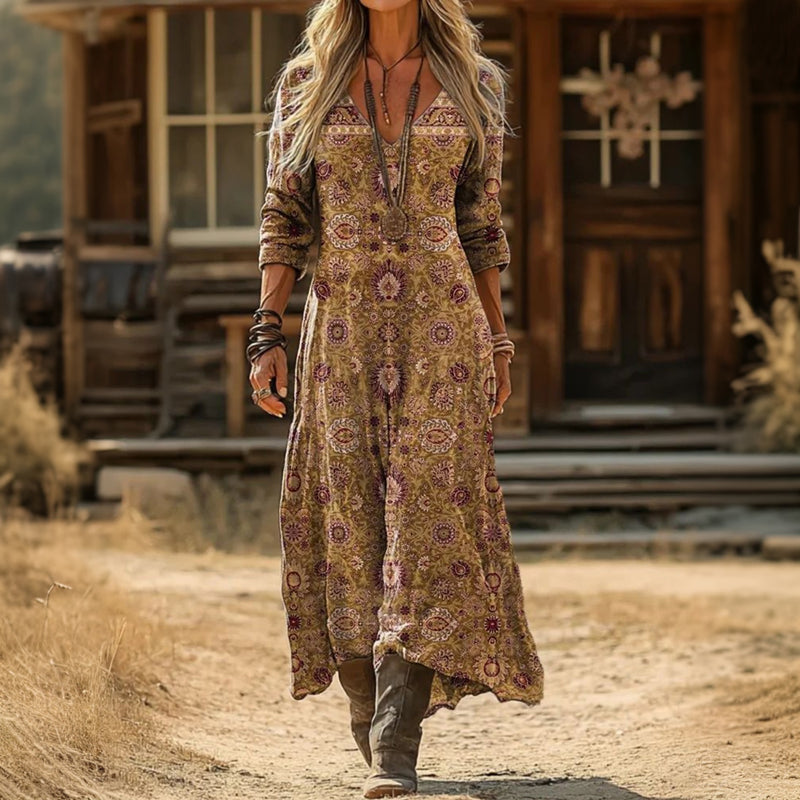Patti | Vintage-Inspired Long Sleeve Casual Dress