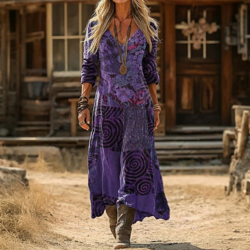 Zendaya | Vintage-Inspired Long Sleeve Casual Dress