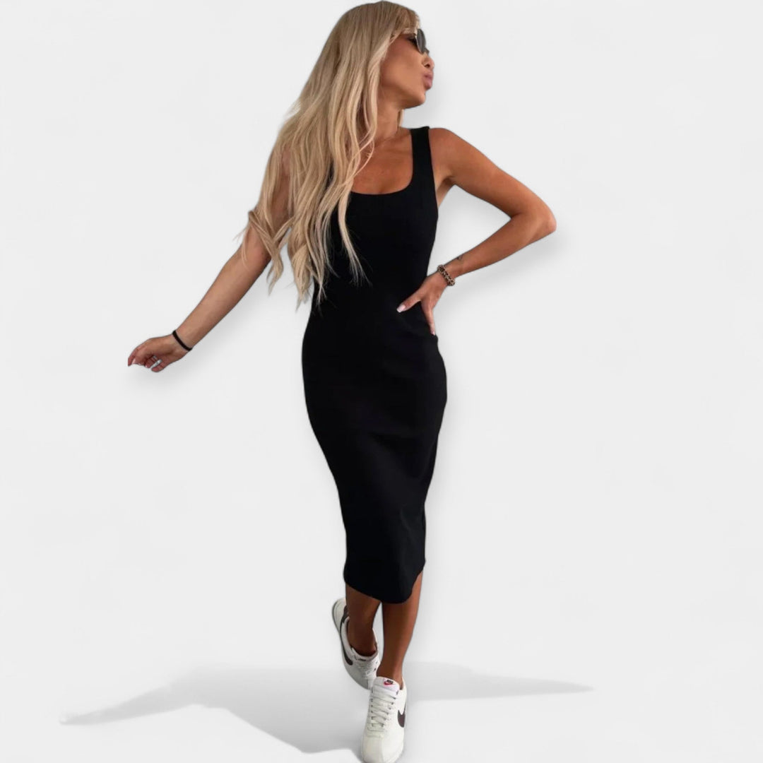 Itzel | Midi Dress with Coordinating Bomber Jacket Set
