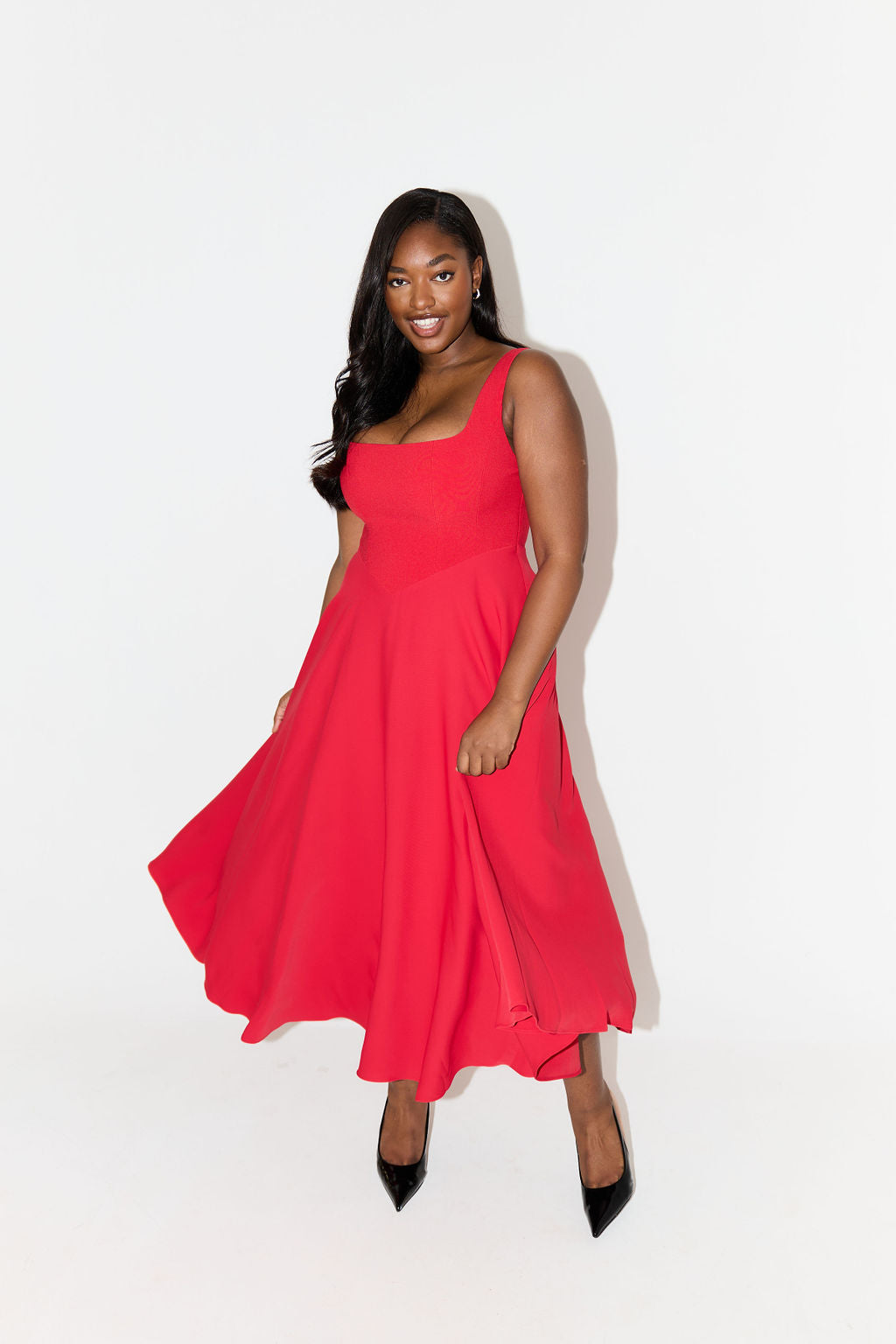 Castille | Elegant Midi Flow Dress
