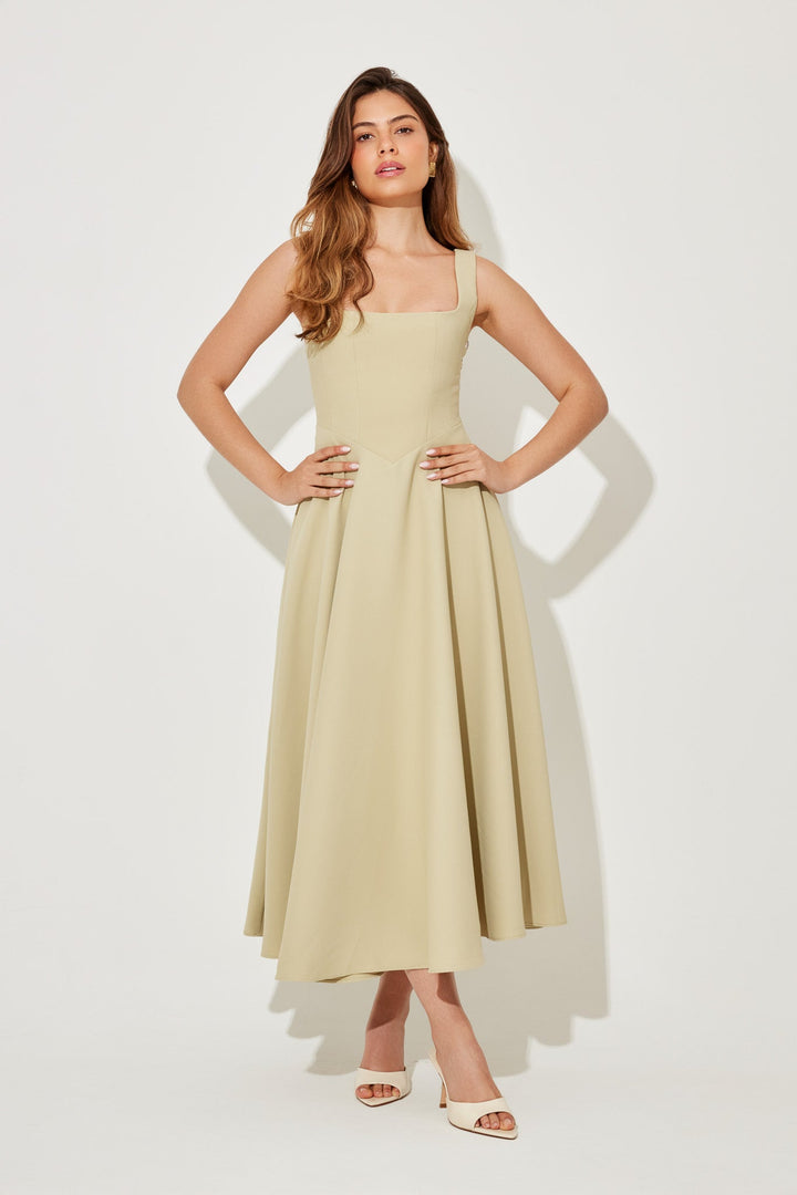 Castille | Elegant Midi Flow Dress