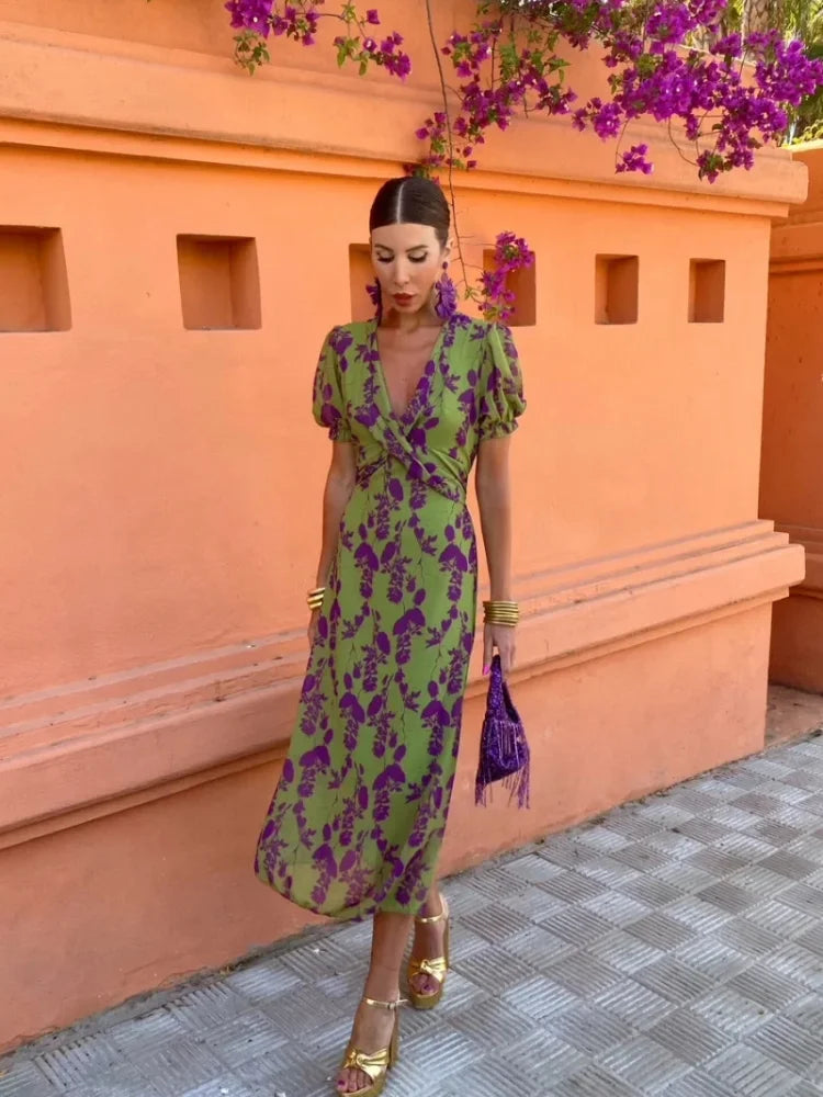 Nola | Colorful Summer Print Dress