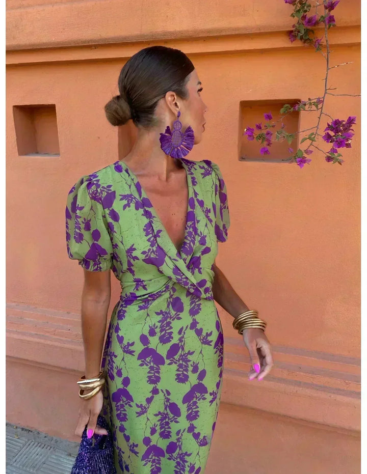 Nola | Colorful Summer Print Dress