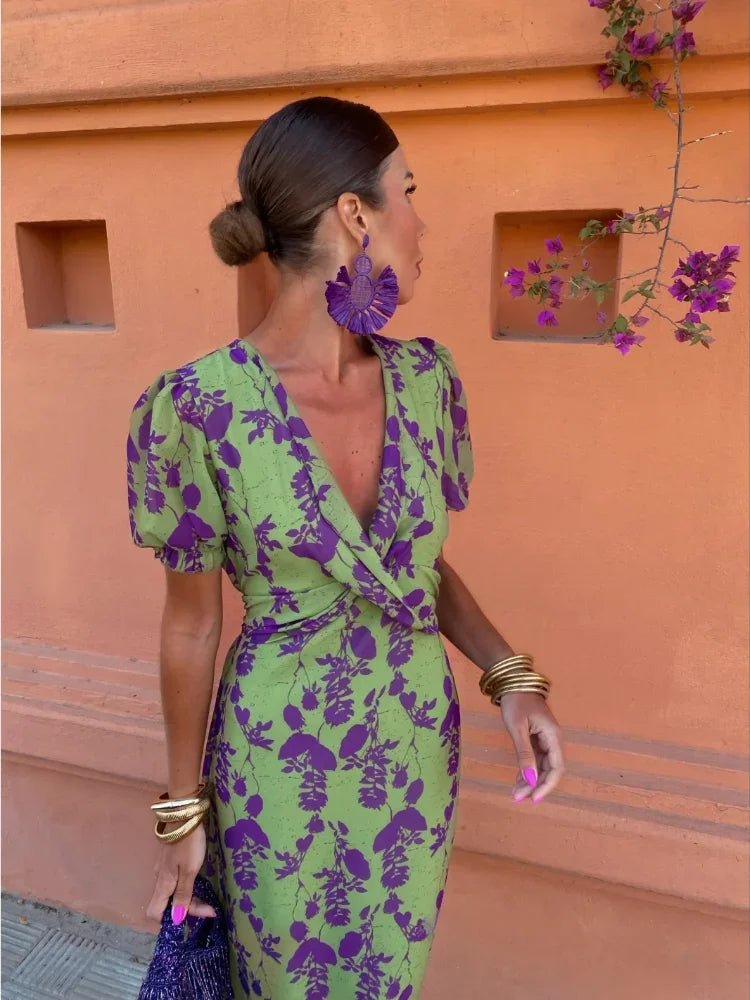 Nola | Colorful Summer Print Dress