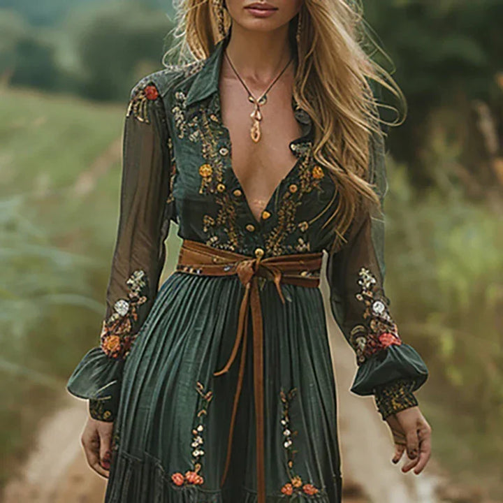 Clara | Bohemian Floral Maxi