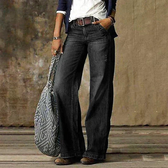 Amalie | Retro Wide Leg Jeans