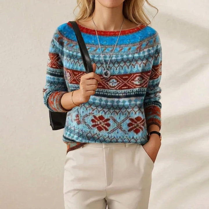 Gina – Fair Isle Knit Sweater