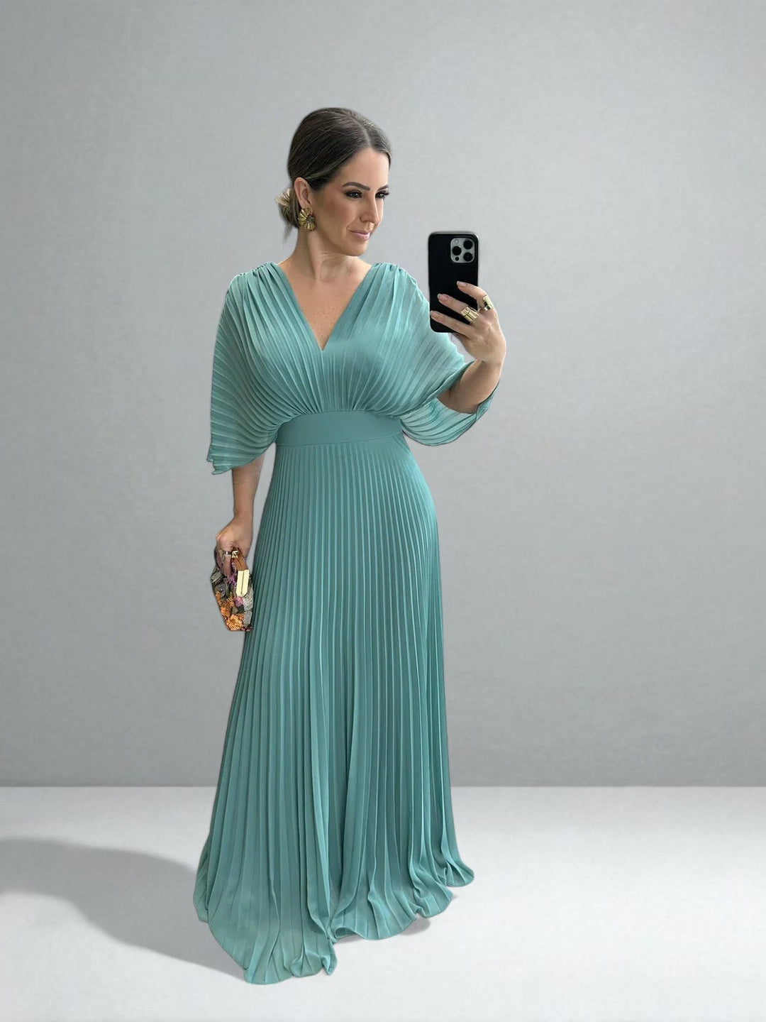 Hollis | Elegant Pleated Maxi Dress