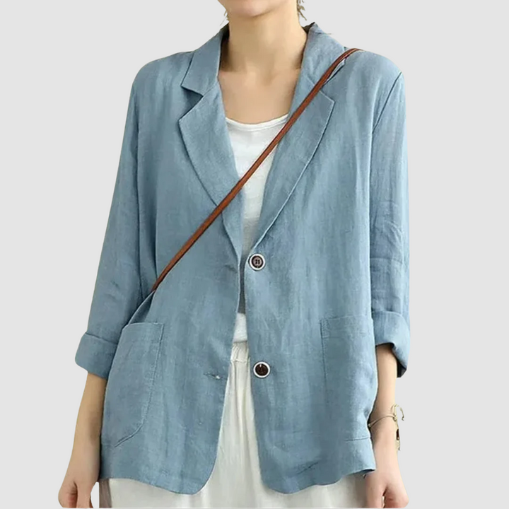 Mandy – Casual Linen-Like Relaxed Blazer