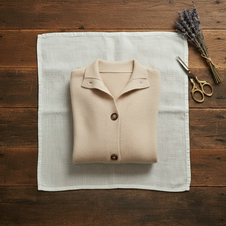 Blanche – Collared Button-Up Knit Cardigan