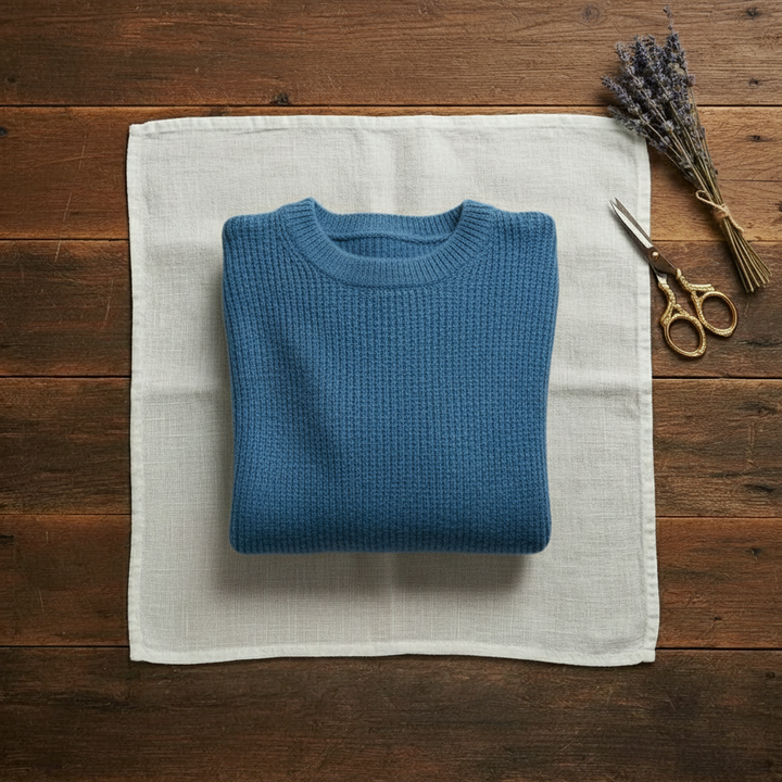 Luella – Ribbed Knit Crewneck Sweater