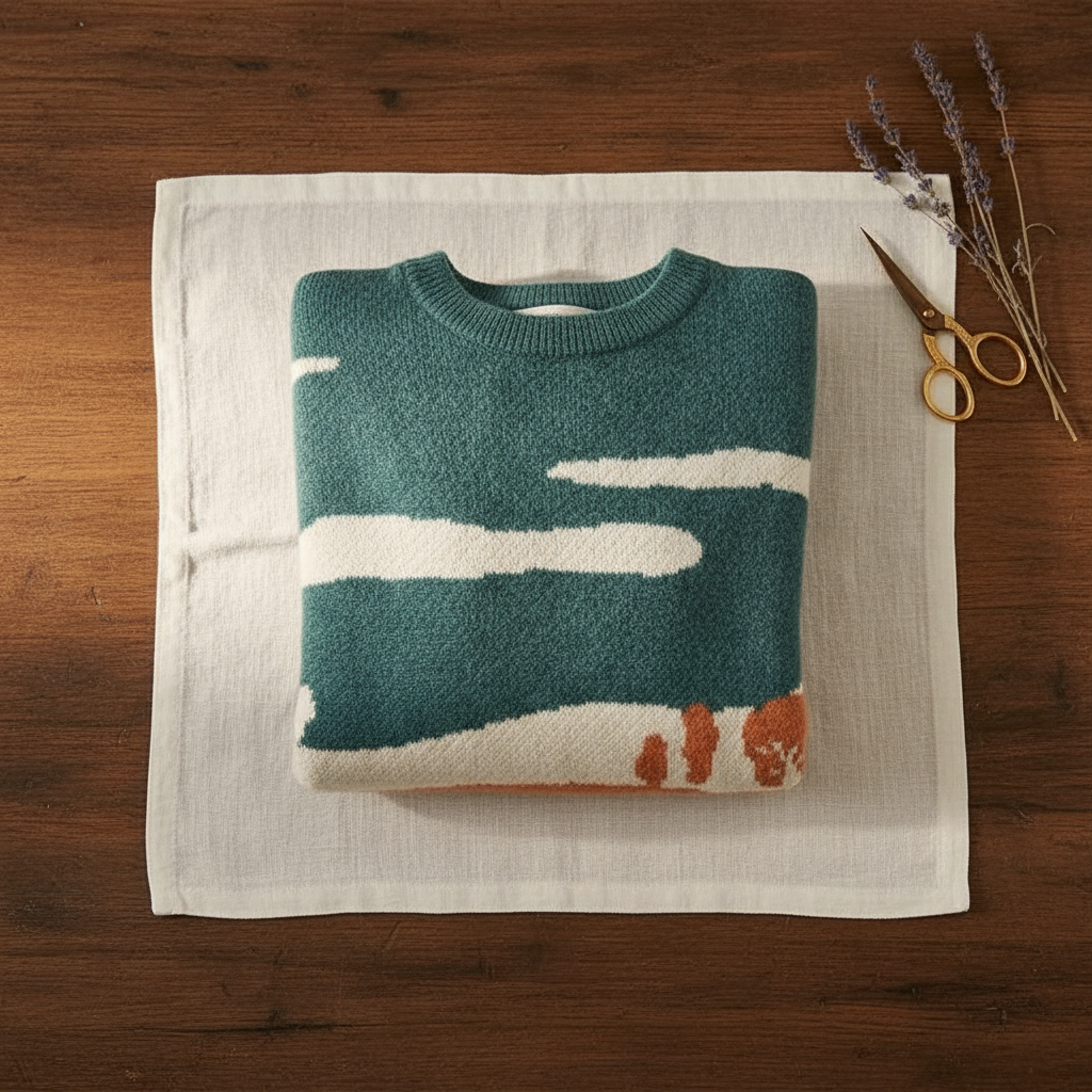 Deanna – Scenic Landscape Knit Sweater