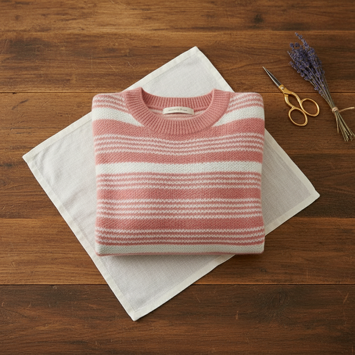 Odessa – Striped Knit Crew Neck Sweater