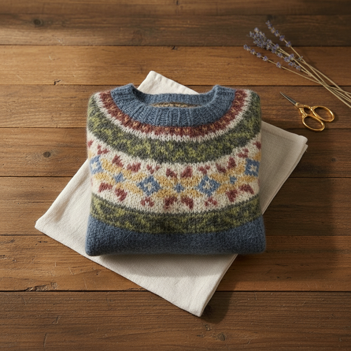 Vivian – Fair Isle Knit Sweater