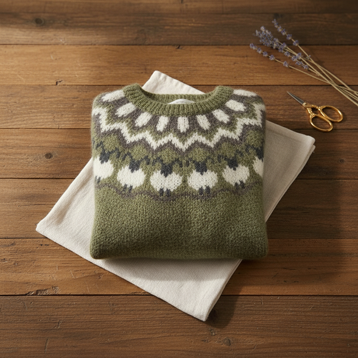 Norma – Fair Isle Knit Sweater
