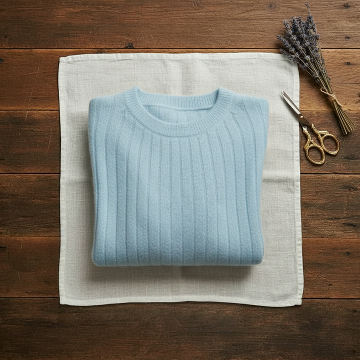 Luella – Ribbed Knit Crewneck Sweater