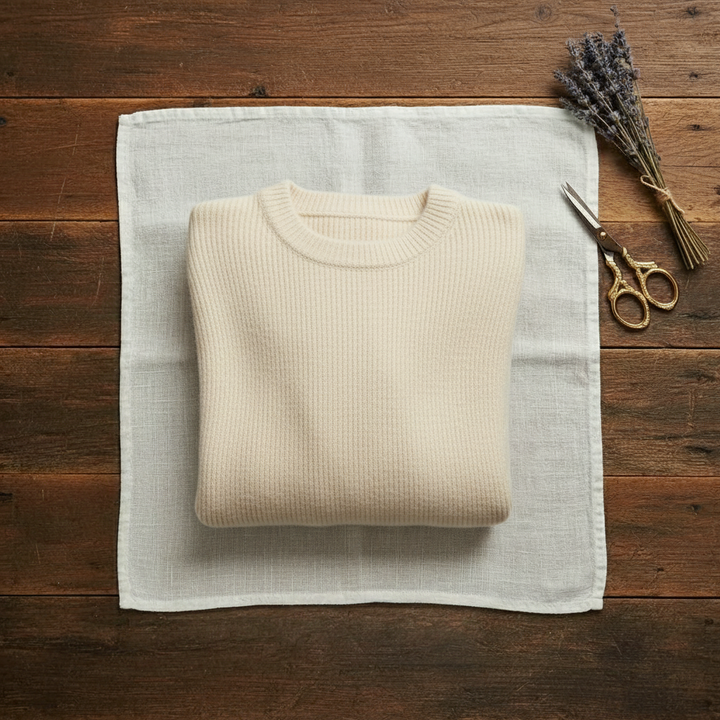 Luella – Ribbed Knit Crewneck Sweater