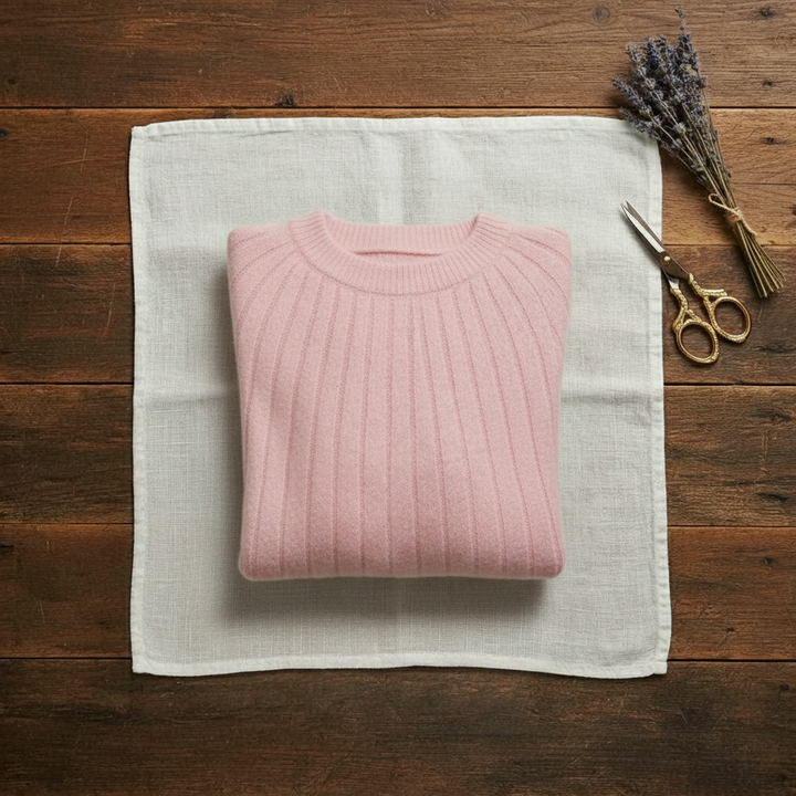 Luella – Ribbed Knit Crewneck Sweater