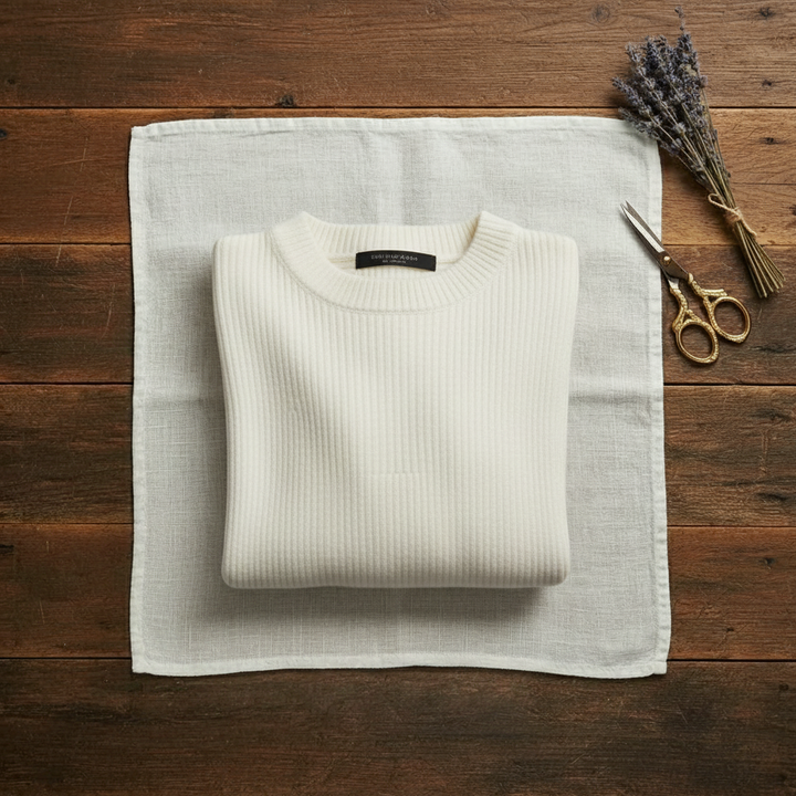 Luella – Ribbed Knit Crewneck Sweater