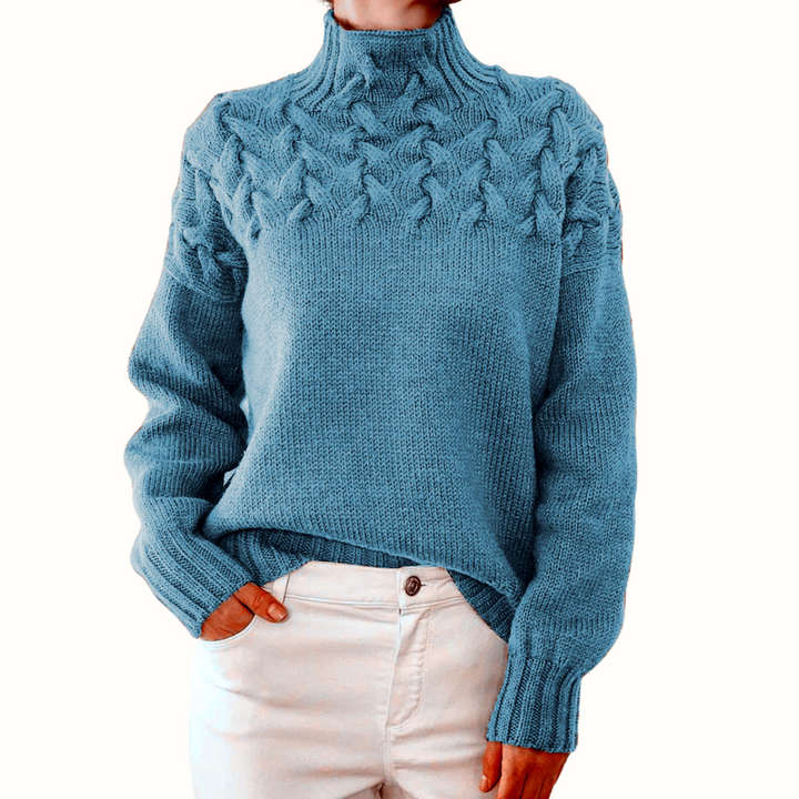 Myra – Cable Knit Turtleneck Sweater