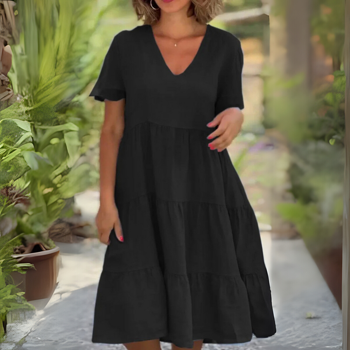 Monica | Neck Loose Dress