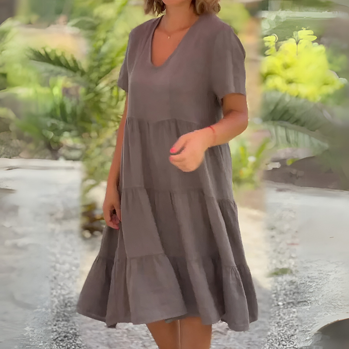 Monica | Neck Loose Dress
