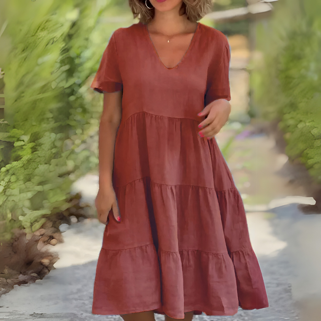 Monica | Neck Loose Dress