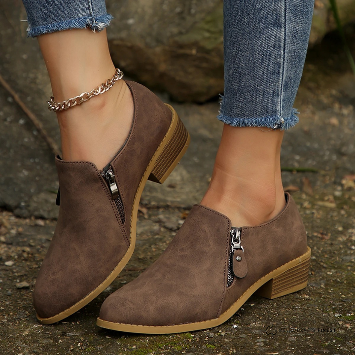 Vicki – Orthopedic Side Zip Ankle Boots