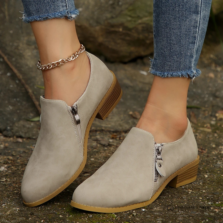 Vicki – Orthopedic Side Zip Ankle Boots