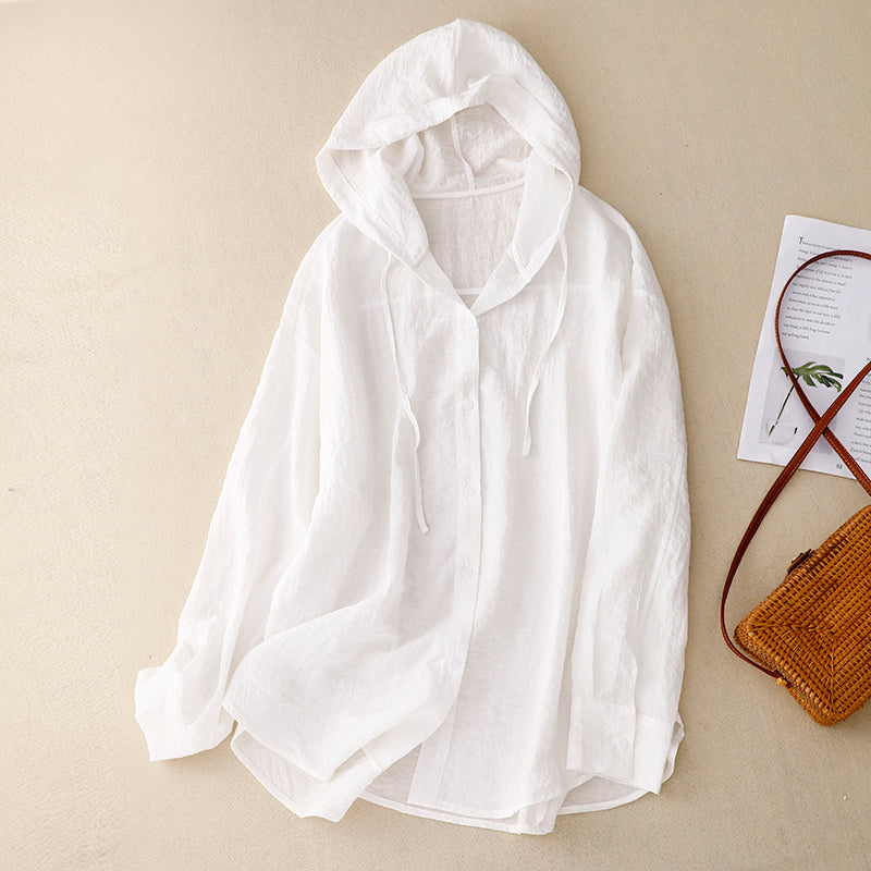 Kiana | Lightweight Hoodie with Buttons