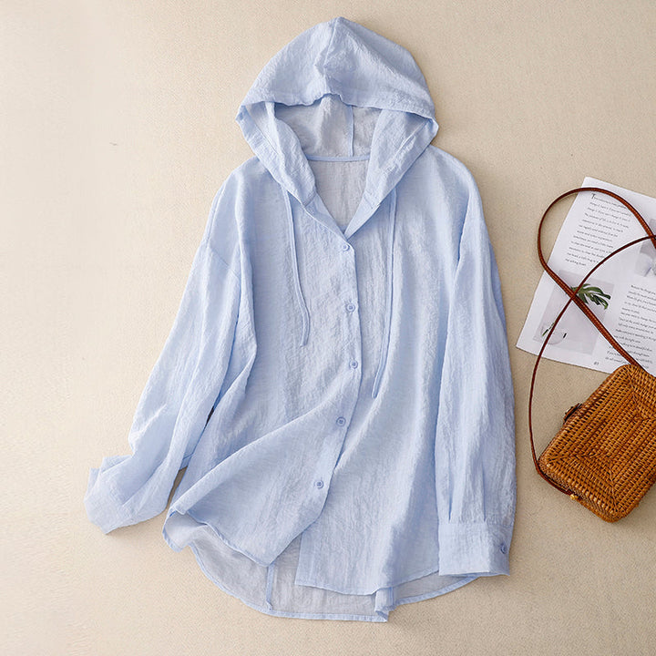 Kiana | Lightweight Hoodie with Buttons