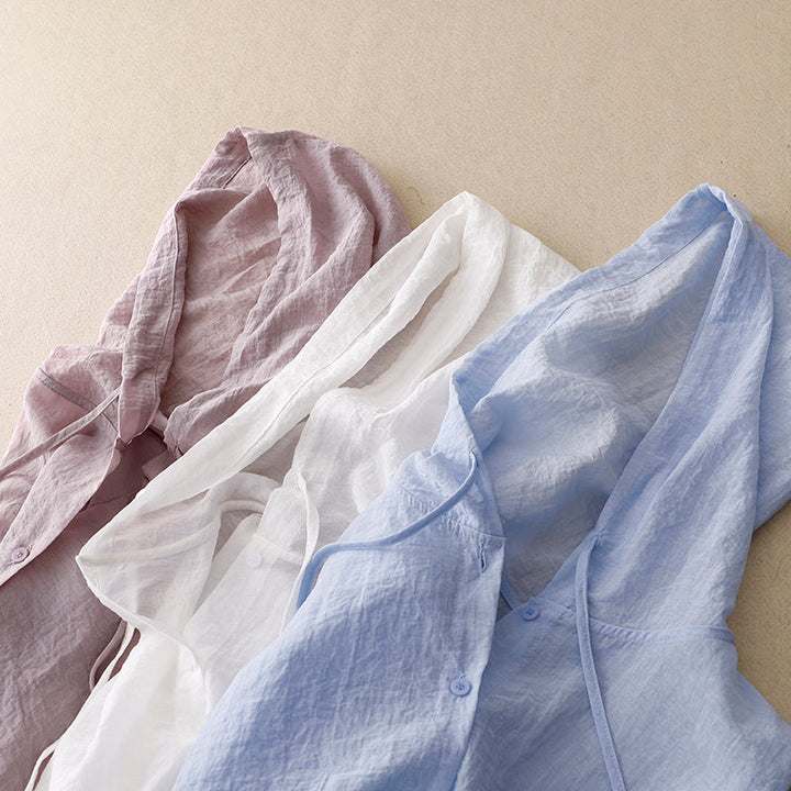 Kiana | Lightweight Hoodie with Buttons
