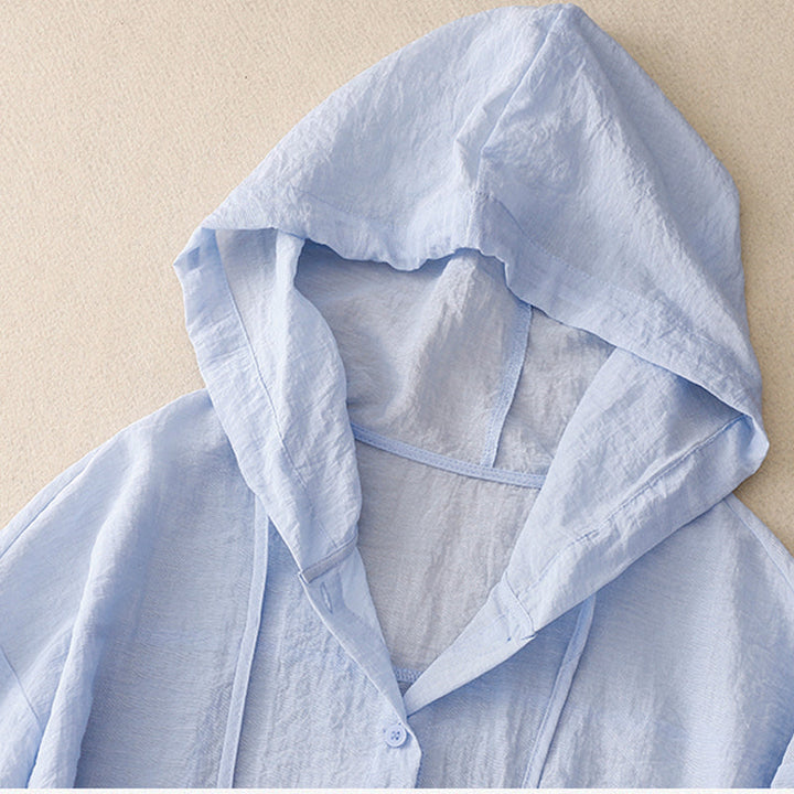 Kiana | Lightweight Hoodie with Buttons