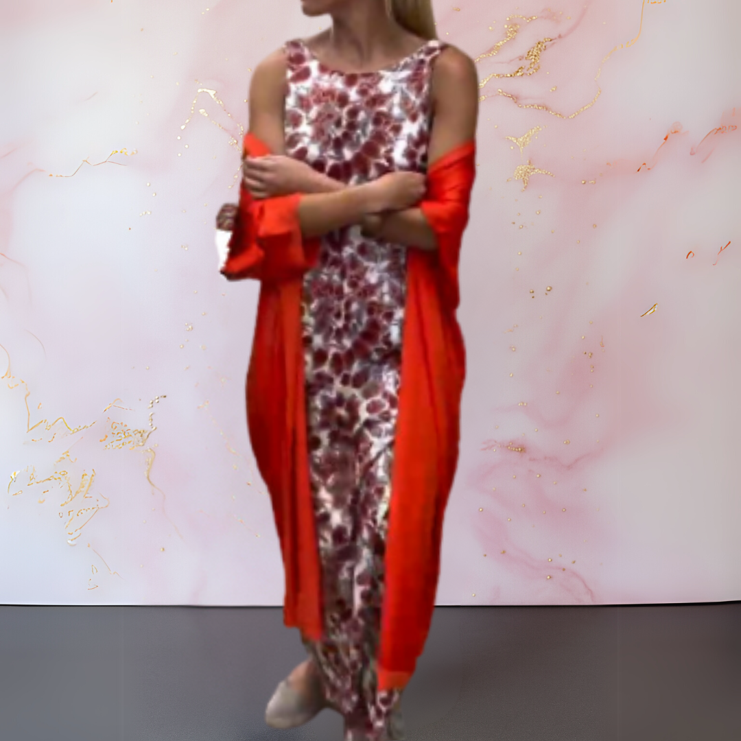 Halle | Elegant Dress with Cardigan
