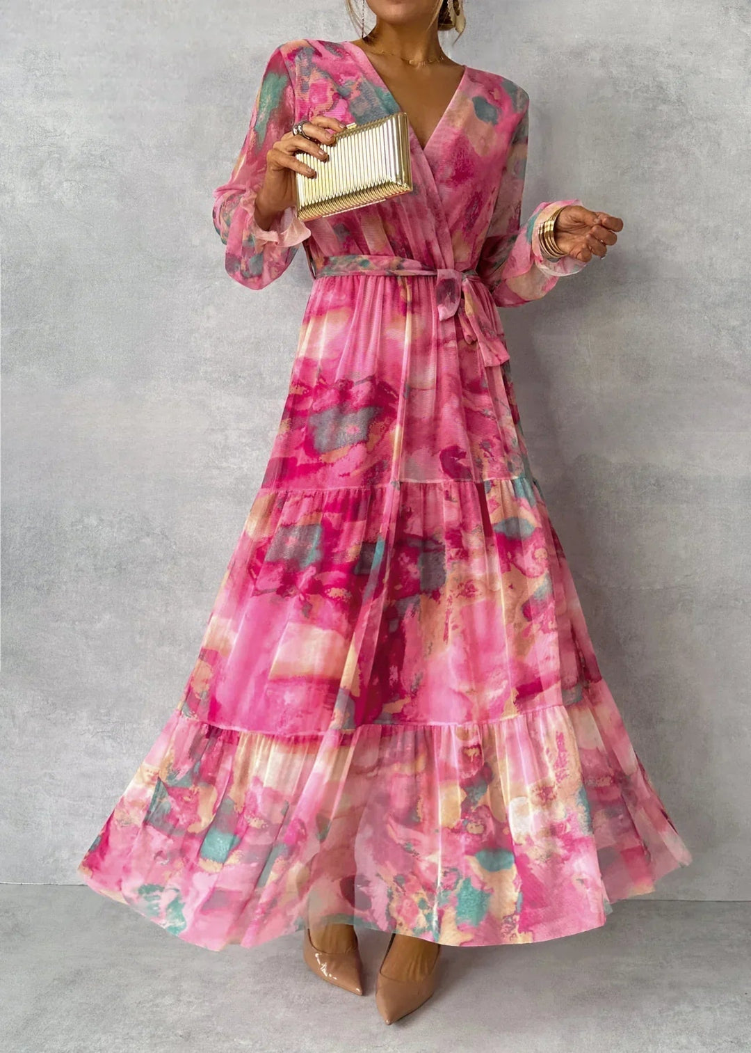 Marina | Wrap Dress with Floral Print