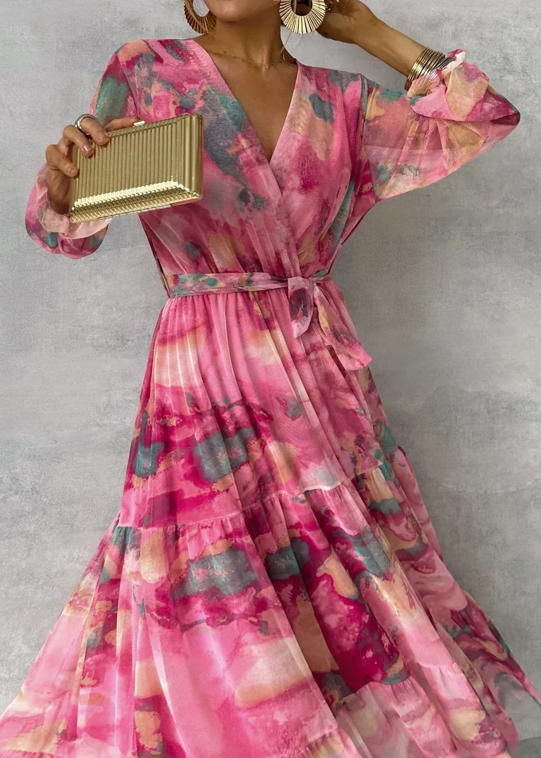 Marina | Wrap Dress with Floral Print