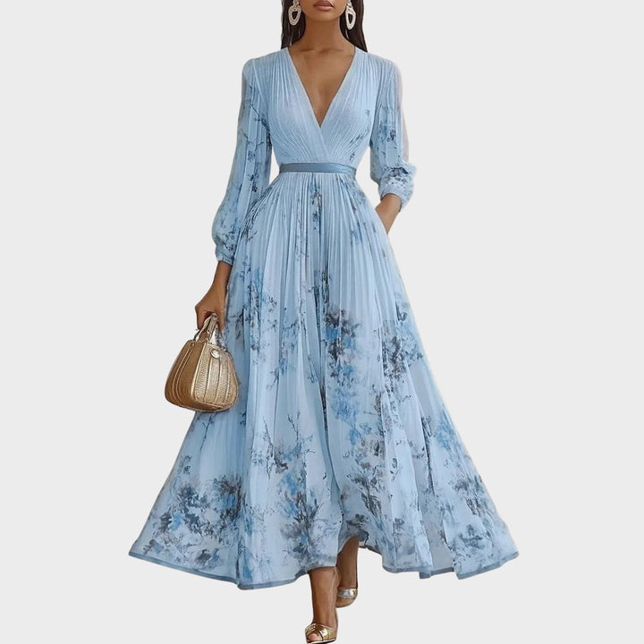 Fern | Elegant Pleated Maxi Dress