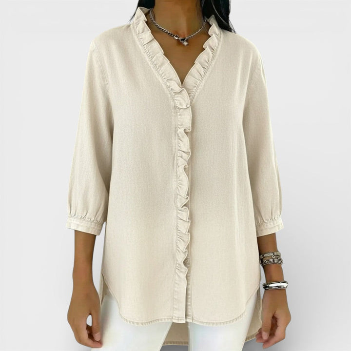 Candace | Elegant Ruffled Blouse
