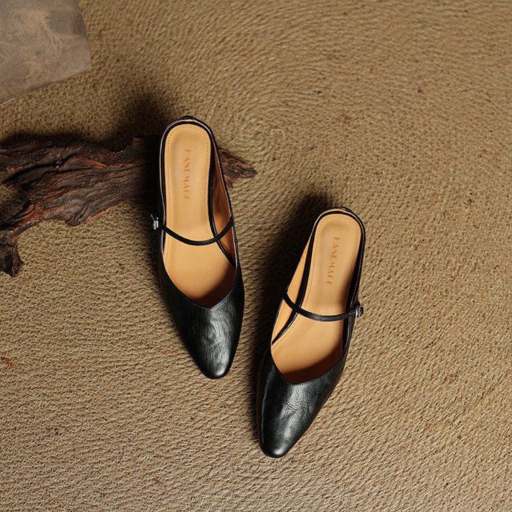 Wilhelmina | Genuine Leather Mules